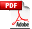 Icone de PDF do Adobe